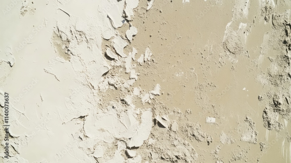 Aufkleber Urban beach sand texture with a close-up view of dirty beige sand showing natural patterns and variations suitable for design backgrounds.