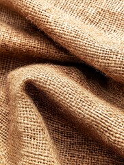 Details of Natural Jute Fabric with Soft Texture for Craft and Design Projects