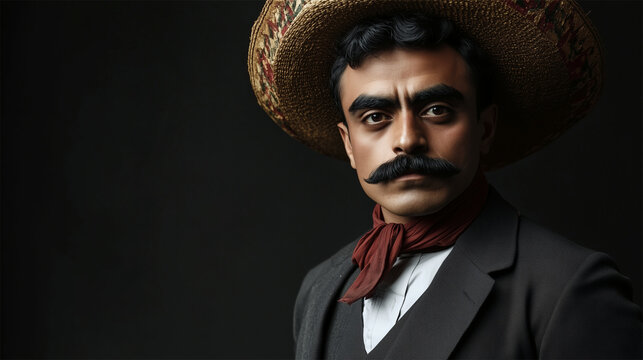 Emiliano Zapata, facial reconstruction based on a 1911 historical photograph during the height of the Mexican Revolution