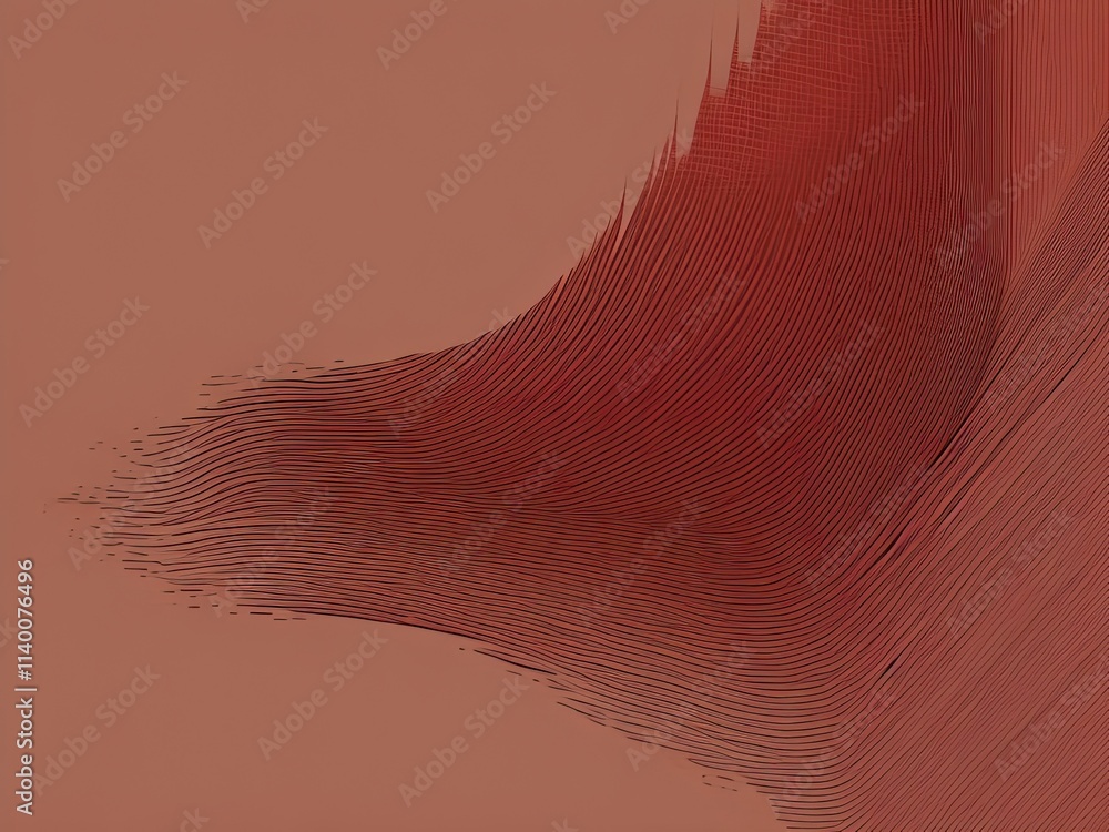 Poster a design with a smooth red gradient transition and a vintage grain texture