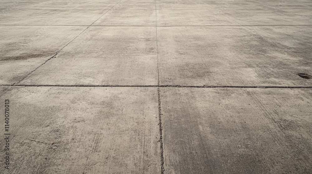 Poster dirty concrete floor texture with visible cracks and stains ideal for industrial or construction-the