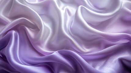 Fototapeta premium Flowing Lavender and White Silk: A Study of Texture and Light