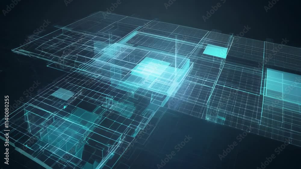 Poster exploring architectural visualization techniques for modern design and planning