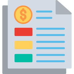 Fototapeta premium Invoice Icon