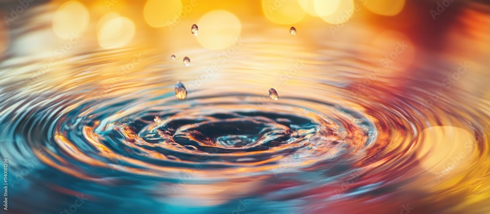 Leinwandbilder calm water surface with ripples and reflections creating a serene atmosphere suitable for relaxation