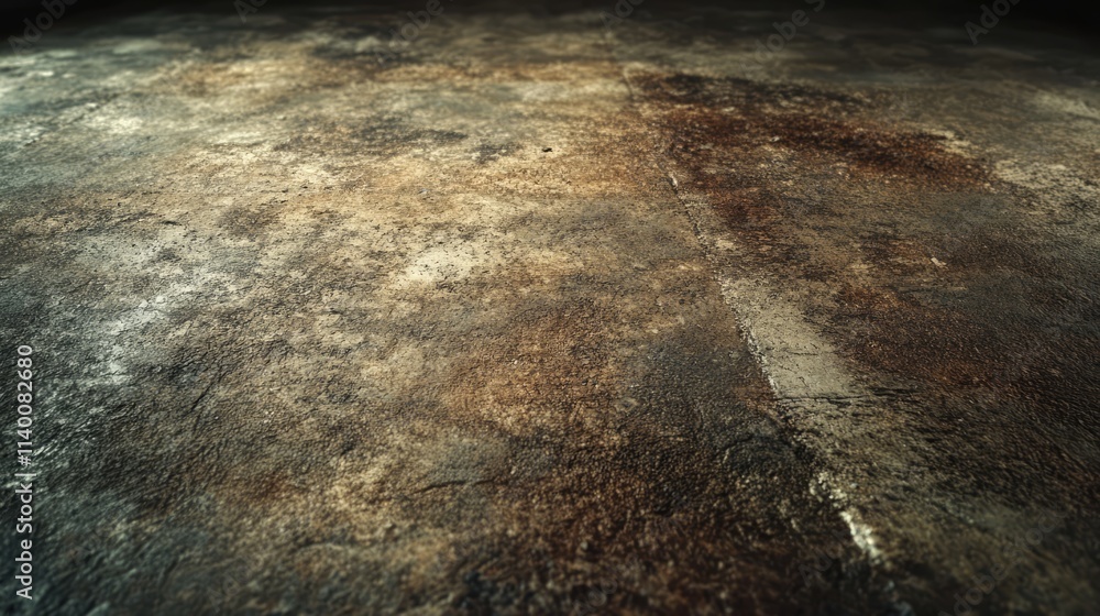 Aufkleber Rustic textured cement floor with a weathered and dirty appearance ideal for backgrounds or design elements in various creative projects