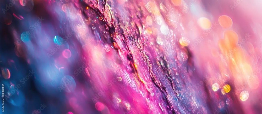 Poster Colorful abstract bokeh lights background creating a dreamlike atmosphere with vibrant hues and soft textures for artistic designs
