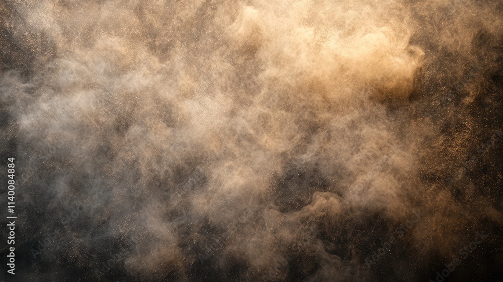 Aufkleber Dust particle texture abstract background creating a natural organic atmosphere with soft gradients and earthy tones for creative projects