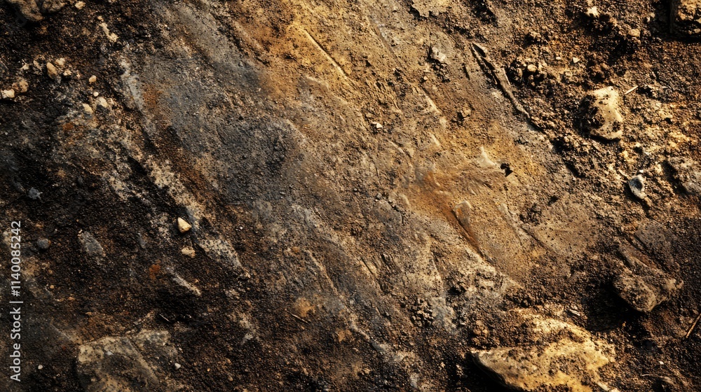 Poster grungy textured cement surface with earthy tones and rough appearance suitable for backgrounds or in
