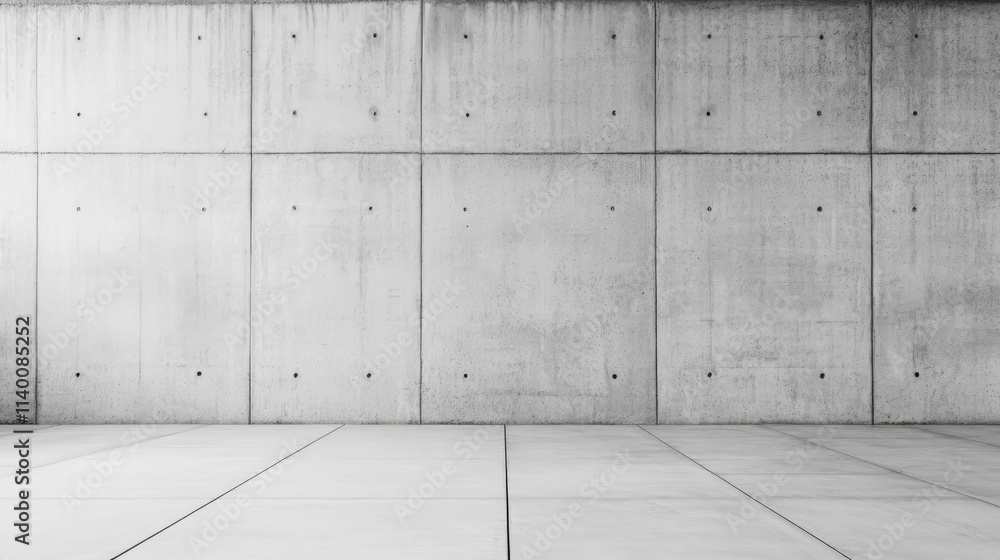 Aufkleber Urban concrete wall texture featuring clean lines and a minimalistic design suitable for various backgrounds and architectural projects.