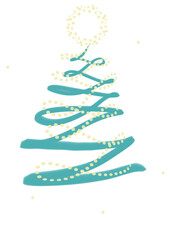 abstract christmas tree