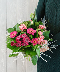 nice bouquet in the hands