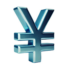 Fototapeta premium Glossy Yen Icon PNG – Sleek Transparent Currency Symbol for Flyers and Editable Graphic Resources