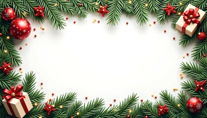 Christmas card with space for wishes
