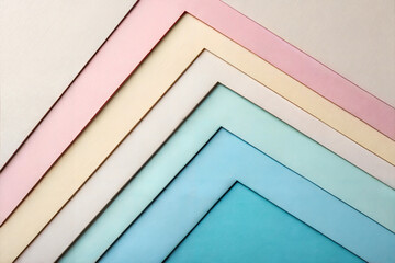 Fototapeta premium A close-up view of multiple sheets of colored paper 