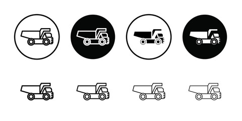 Haul icon Thin line flat illustration
