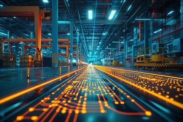 Future retail warehouse  digitalization and visualization in industry 4.0 goods analysis