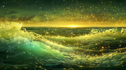 The Enchanting Oasis of a Luminescent Lagoon for Relaxation and Inner Peace