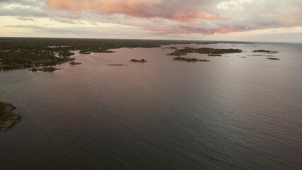 sunrise over the river