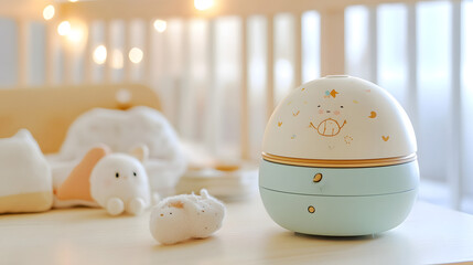 Serene Close-Up of an Enchanting Music Box Filling a Dreamy Nursery with Soft Lullabies