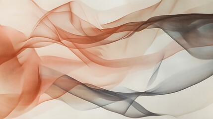 Calming Rhythms Illustration Featuring Soft Waves and Harmonious Abstract Patterns