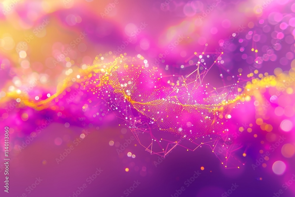 Poster futuristic abstract background illustrating connectivity and complexity in the digital era