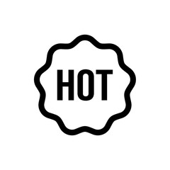 promotional label icon, modern vector isolated on white background.