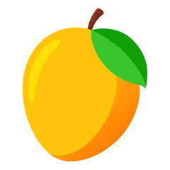 Fresh Mango Fruit vector in white background
