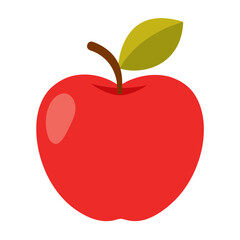 Fresh Apple Fruit vector in white background