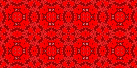Seamless pattern banner red. Red Christmas pattern. Merry Christmas. Happy New Year. Red festive pattern