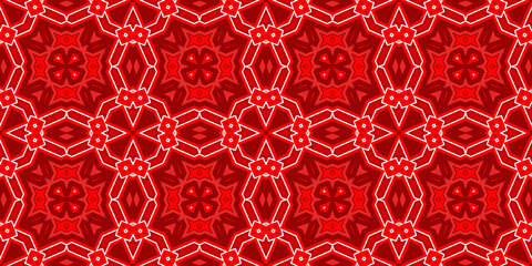 Seamless pattern banner red. Red Christmas pattern. Merry Christmas. Happy New Year. Red festive pattern