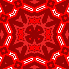 Seamless square pattern red. Christmas pattern red. Santa Claus pattern. Merry Christmas. Happy New Year.