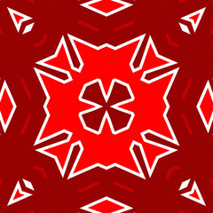 Seamless square pattern red. Christmas pattern red. Santa Claus pattern. Merry Christmas. Happy New Year.