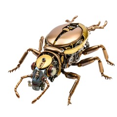 Unique mechanical insect toy designed with intricate details and metallic finishes for collectors