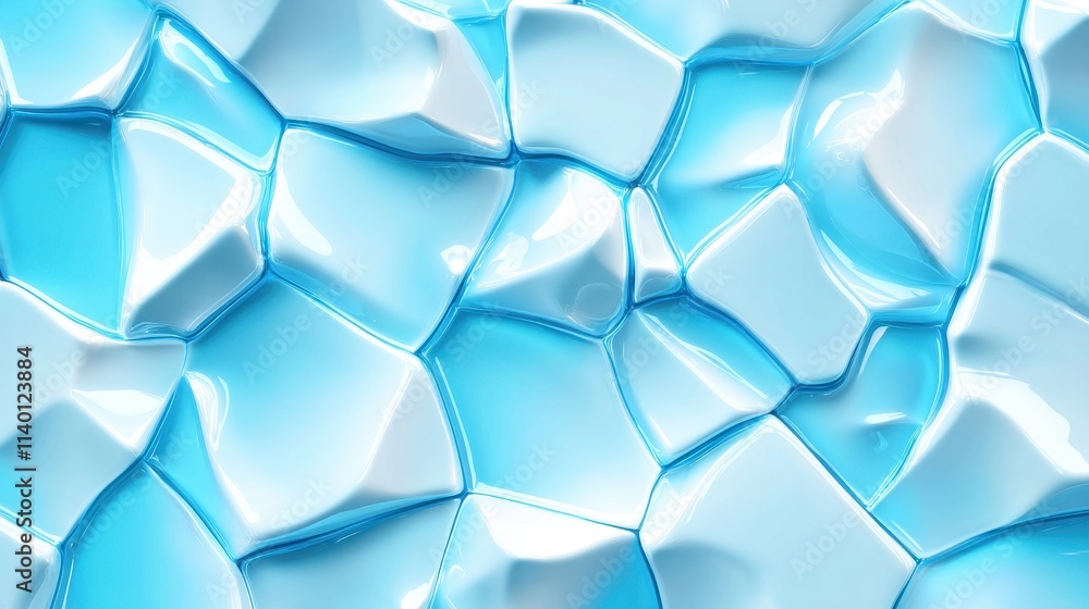 Poster abstract water texture with soft blue hues creating a fluid and serene background