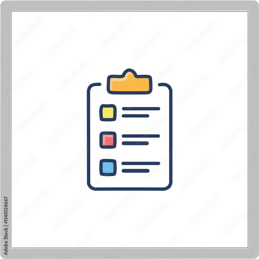Aufkleber checklist task list. organized tasks, project planning, efficient workflow, goal setting, schedule m