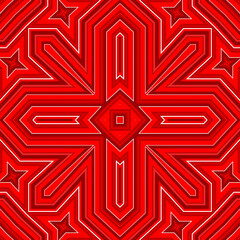 Seamless square pattern red. Christmas pattern red. Santa Claus pattern. Merry Christmas. Happy New Year.