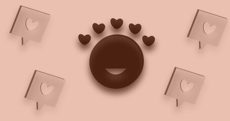 five hears feedbfive hearts feedback, quality concept, high rating. ack, quality concept, high rating.