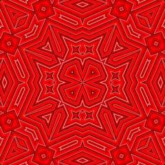 Seamless square pattern red. Christmas pattern red. Santa Claus pattern. Merry Christmas. Happy New Year.