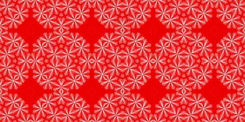 Christmas seamless pattern. Christmas background banner red. Frost pattern. Happy New Year.
