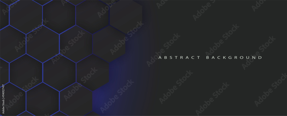 Aufkleber Abstract technology color hexagon vector background