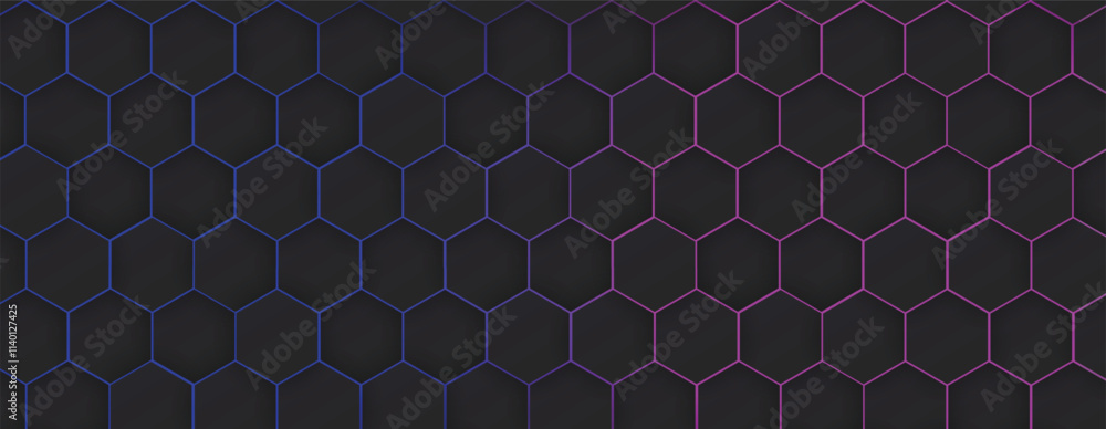 Aufkleber abstract technology color hexagon vector background