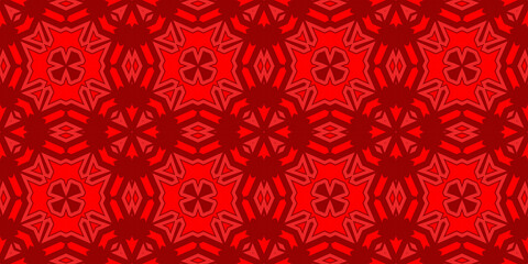 Seamless pattern banner red. Red Christmas pattern. Merry Christmas. Happy New Year. Red festive pattern