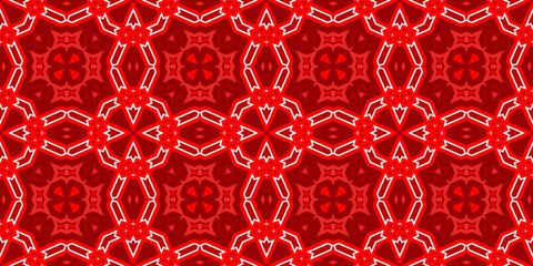 Seamless pattern banner red. Red Christmas pattern. Merry Christmas. Happy New Year. Red festive pattern