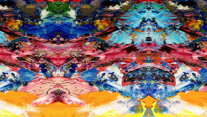 Abstract art background . Hand painting artwork on canvas .