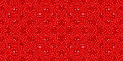 Seamless pattern banner red. Red Christmas pattern. Merry Christmas. Happy New Year. Red festive pattern