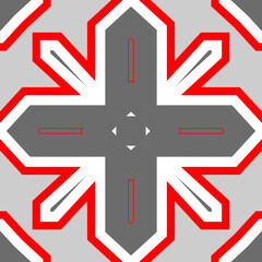 Obraz premium Seamless pattern gray and red. Christmas pattern gray and red. Merry Christmas. Happy New Year.