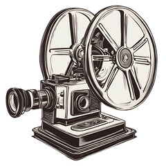A CARTOON STYLE FILM PROJECTOR 