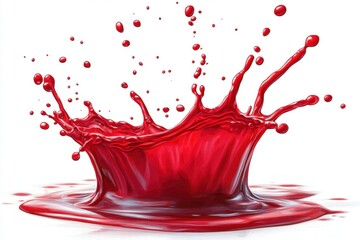 Red Liquid Splash