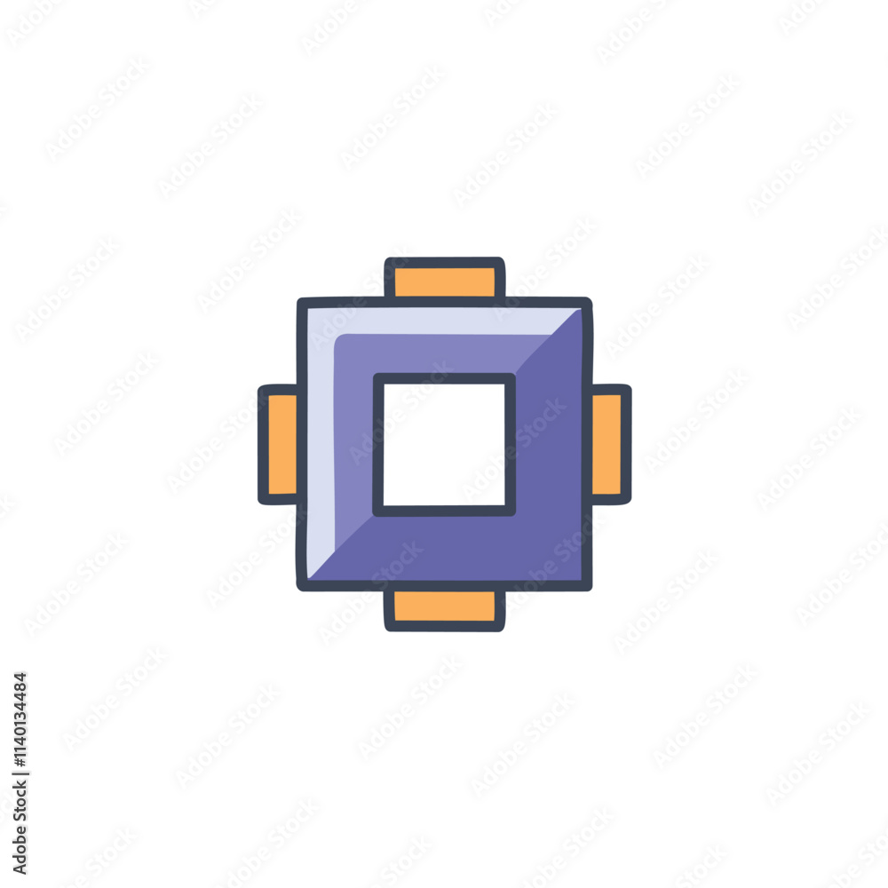 Poster purple square frame design. modern geometric graphic; clean lines create a minimalist yet striking i